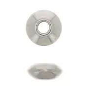 Cuentas arendalas 5x2 mm - Acero inoxidable x10