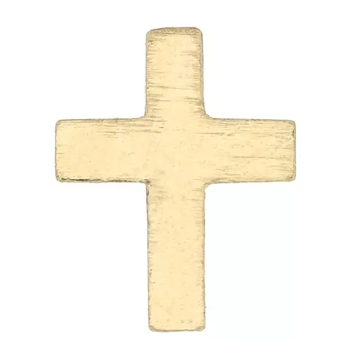 Accesorios forma de cruz para pegar 8x6 mm de Gold filled x1