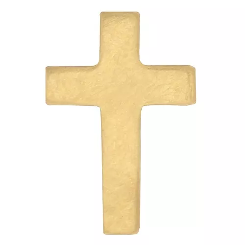 Accesorios forma de cruz para pegar 9x6 mm de Gold filled x1