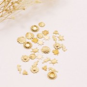 Accesorios forma de sol para pegar 8.2 mm de Gold filled x1
