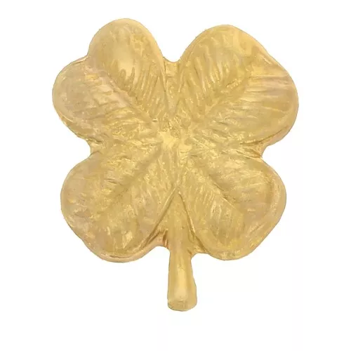 Accesorios forma de trébol de 4 hojas para pegar 8x7 mm de Gold filled x1