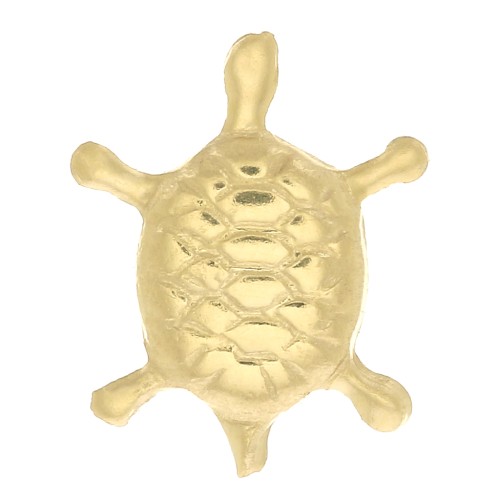 Accesorios forma de tortuga para pegar 9.5x7.5 mm de Gold filled x1