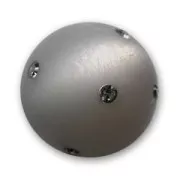 Redonda strass Polaris 16 mm Black Diamond x1