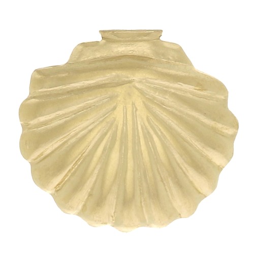 Accesorios forma de concha a pegar 7x7.5 mm de Gold filled x1