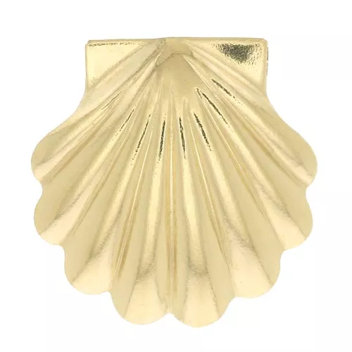 Accesorios forma de concha a pegar 10 mm de Gold filled x1
