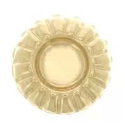 Elemento forma redonda detalles a pegar 9.5 mm para cabuchón 4 mm Gold filled x1