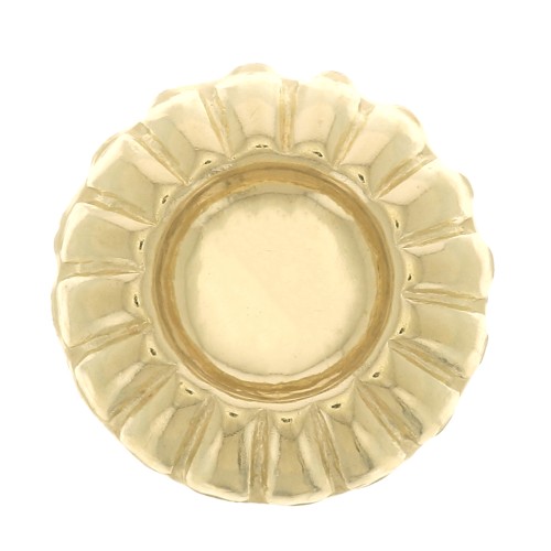 Elemento forma redonda detalles a pegar 9.5 mm para cabuchón 4 mm Gold filled x1