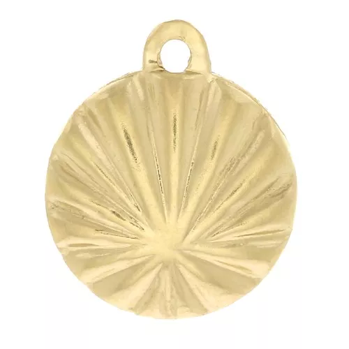 Dije concha 10x8mm - Gold filled x1