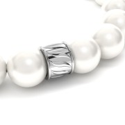 Cuenta tubo 5x7 mm grande agujero - de Plata 925 Dorado con oro fino x1