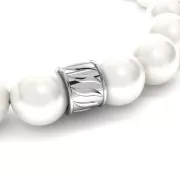 Cuenta tubo 5x7 mm grande agujero - de Plata 925 Dorado con oro fino x1