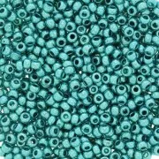 Cuentas de Rocalla Preciosa 11/0, 2 mm - Terra Metálico - Turquesa, 20 g