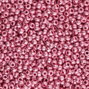 Cuentas de Rocalla Preciosa 11/0 2 mm - Terra Metálico - Rosa x20g