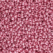 Cuentas de Rocalla Preciosa 11/0 2 mm - Terra Metálico - Rosa x20g