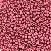 Cuentas de Rocalla Preciosa 11/0 de 2 mm - Terra Metálico - Rosa x10 g