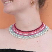 Preciosa Cuentas de rocalla 11/0 2 mm - Terra Metallic - Rosa x10g