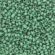 Cuentas de Rocalla Preciosa 11/0 de 2 mm - Terra Metálico Mate - Verde x20 g