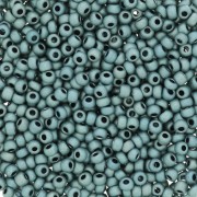 Cuentas de Rocalla Preciosa 11/0 de 2 mm - Terra Metálico Mate - Azul grisáceo x 20 g