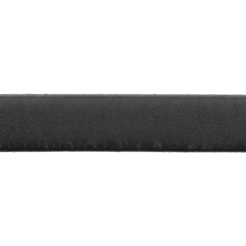 Cordón plano cuero 10 mm Negro x30cm