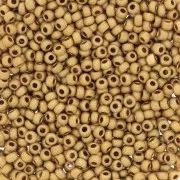 Cuentas de Rocalla Preciosa 11/0 de 2 mm - Terra Metálico Mate - Dorado x20 g