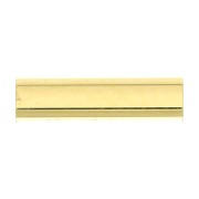 Cuenta tubo rectangular recto 8x2 mm - Chapado de oro 3 micras x1