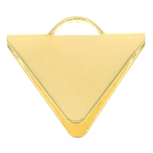 Terminal triangular 13.5x15 mm Chapado de Oro 3 micras