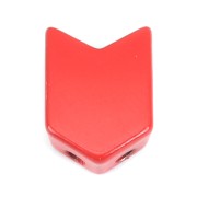 Cuenta de zamac forma flecha 11.5x8 mm - Rojo x1|raw }}