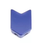 Cuenta de zamac forma flecha 11.5x8 mm - Azul oscuro x1