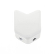 Cuenta de zamac forma flecha 11.5x8 mm - Blanco x1|raw }}