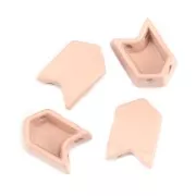 Cuenta de zamac forma flecha 11.5x8 mm - Nude x1