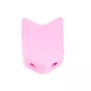 Cuenta de zamac forma flecha 11.5x8 mm - Rosa x1