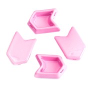 Cuenta de zamac forma flecha 11.5x8 mm - Rosa x1