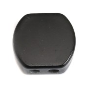 Cuenta de zamac forma cuadrada redonda 9.5x10 mm - Negro x1|raw }}