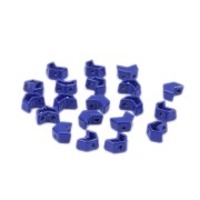 Cuenta de zamac forma cheurón 6.5x8 mm - Azul oscuro x1|raw }}