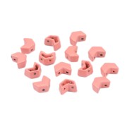 Cuenta de zamac forma cheurón 6.5x8 mm - Vieux rose x1|raw }}