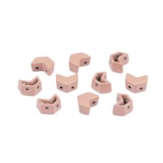 Cuenta de zamac forma cheurón 6.5x8 mm - Nude x1|raw }}