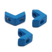 Cuenta de zamac forma pequeño cheurón 6x8 mm - Azul x1|raw }}