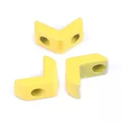 Cuenta de zamac forma pequeño cheurón 6x8 mm - Amarillo x1
