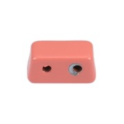 Cuenta de zamac forma rectangular 8x4 mm - Vieux rose x1|raw }}