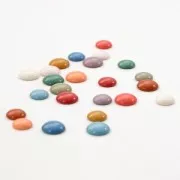 Cabujón de resina opaco 10 mm - Verde x1