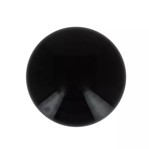 Cabujón de resina opaco 10 mm - Negro x1
