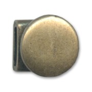 Cierre redondo para cordón 3 mm bronce x1