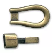 Cierre gancho para cordón 3 mm bronce x1