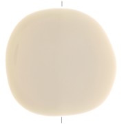 Disco irregular de resina opaque 37x39 mm - Crema x1