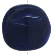 Disco irregular de resina 37x39 mm - Azul marino marmoleado x1|raw }}