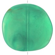 Disco irregular de resina 37x39 mm - Verde marmoleado x1|raw }}