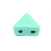 Cuenta de zamac forma triángulo 6x7 mm - Verde turquesa x1|raw }}