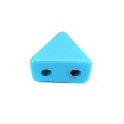 Cuenta de zamac forma triángulo 6x7 mm - Azul claro x1|raw }}