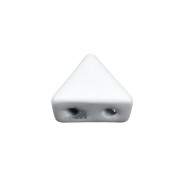 Cuenta de zamac forma triángulo 6x7 mm - Blanco x1|raw }}
