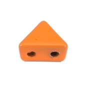 Cuenta de zamac forma triángulo 6x7 mm - Naranja x1|raw }}