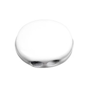 Cuenta de zamac forma ovalada 12x9.5 mm - Blanc x1|raw }}